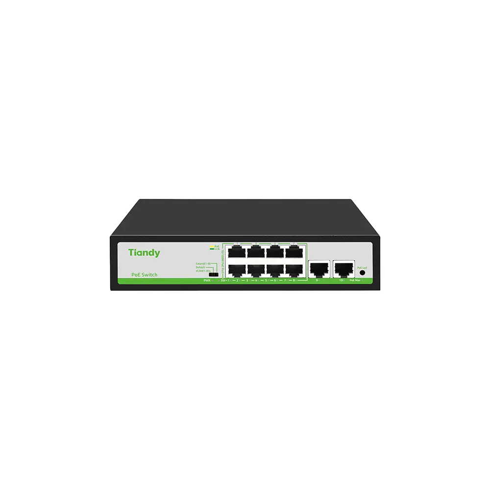 Tiandy POE Switch 8 gigabit PoE + 2 gigabit uplink