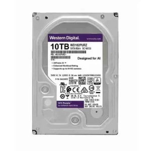 Western Digital 10TB WD Purple Surveillance Internal Hard Drive HDD – SATA 6 Gb/s, 64 MB Cache, 3.5″ – WD23PURZ