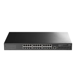 24-Port Layer 3 Managed Gigabit Switch with 4 10G SFP Slots