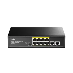 8-Port 10/100M PoE+ Switch with 2 Uplink Ports 120W FS1010P