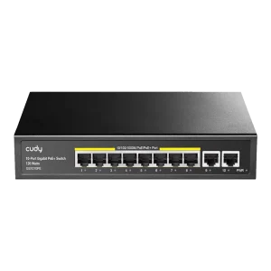 8-Port Gigabit PoE+ Switch with 2 Gigabit Uplink Ports GS1010PE