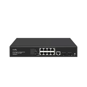 Cudy 8-Port Layer 2 Managed Gigabit PoE+ Switch with 2 Gigabit SFP Slots, 120W GS2008PS2