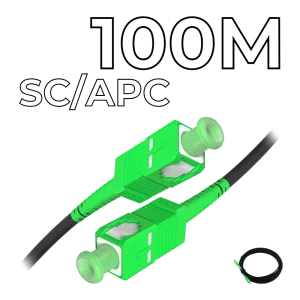 Fiber Optic Drop Cable SC/APC Connectors 100M