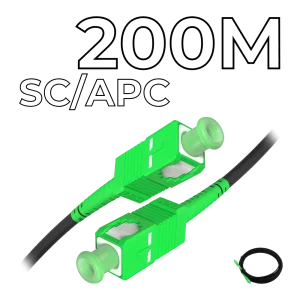 Fiber Optic Drop Cable SC/APC Connectors 200M