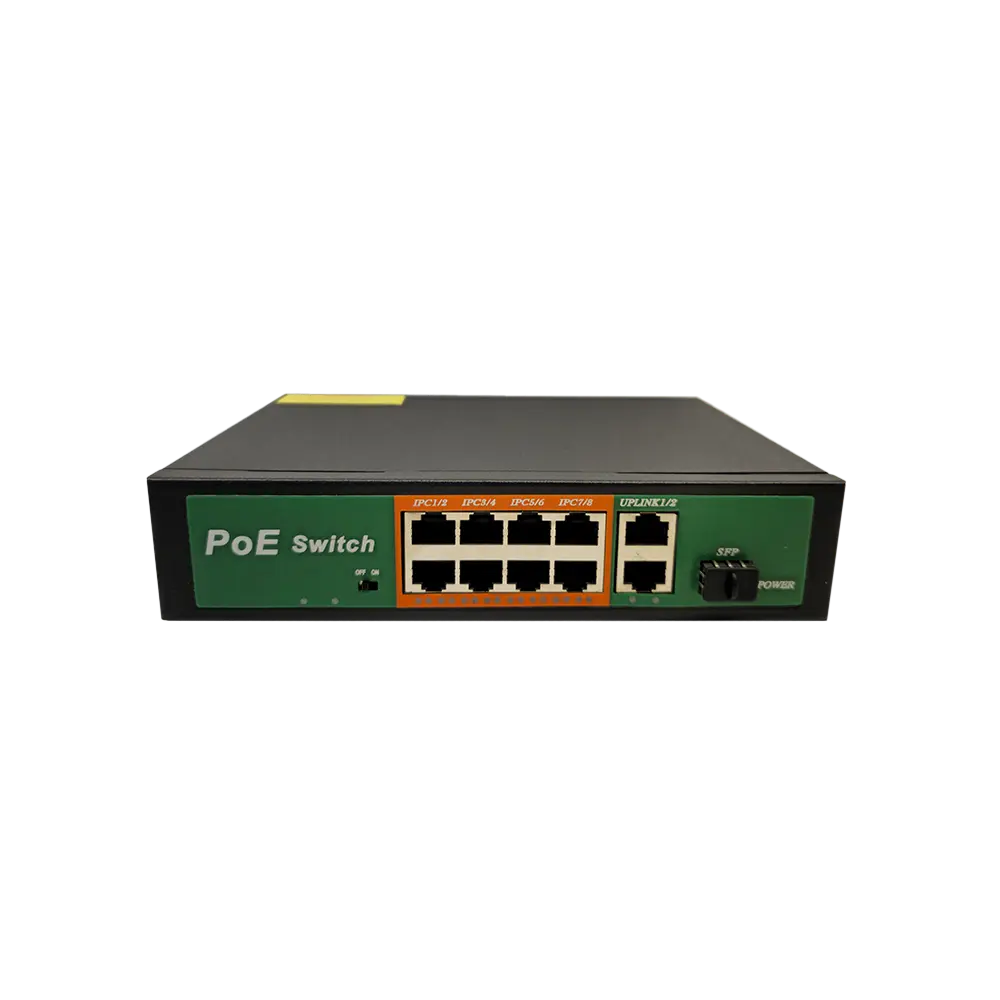 POE Switch 8*100Mbps POE + 2*1000Mbps Uplink + 1*1000Mbps SFP port